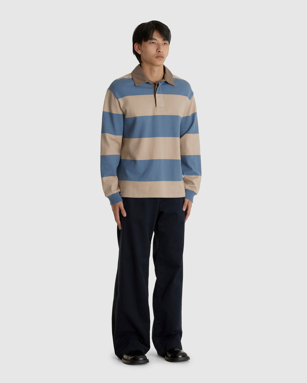Rugby Polo 1.0 Blue Sand Stripe