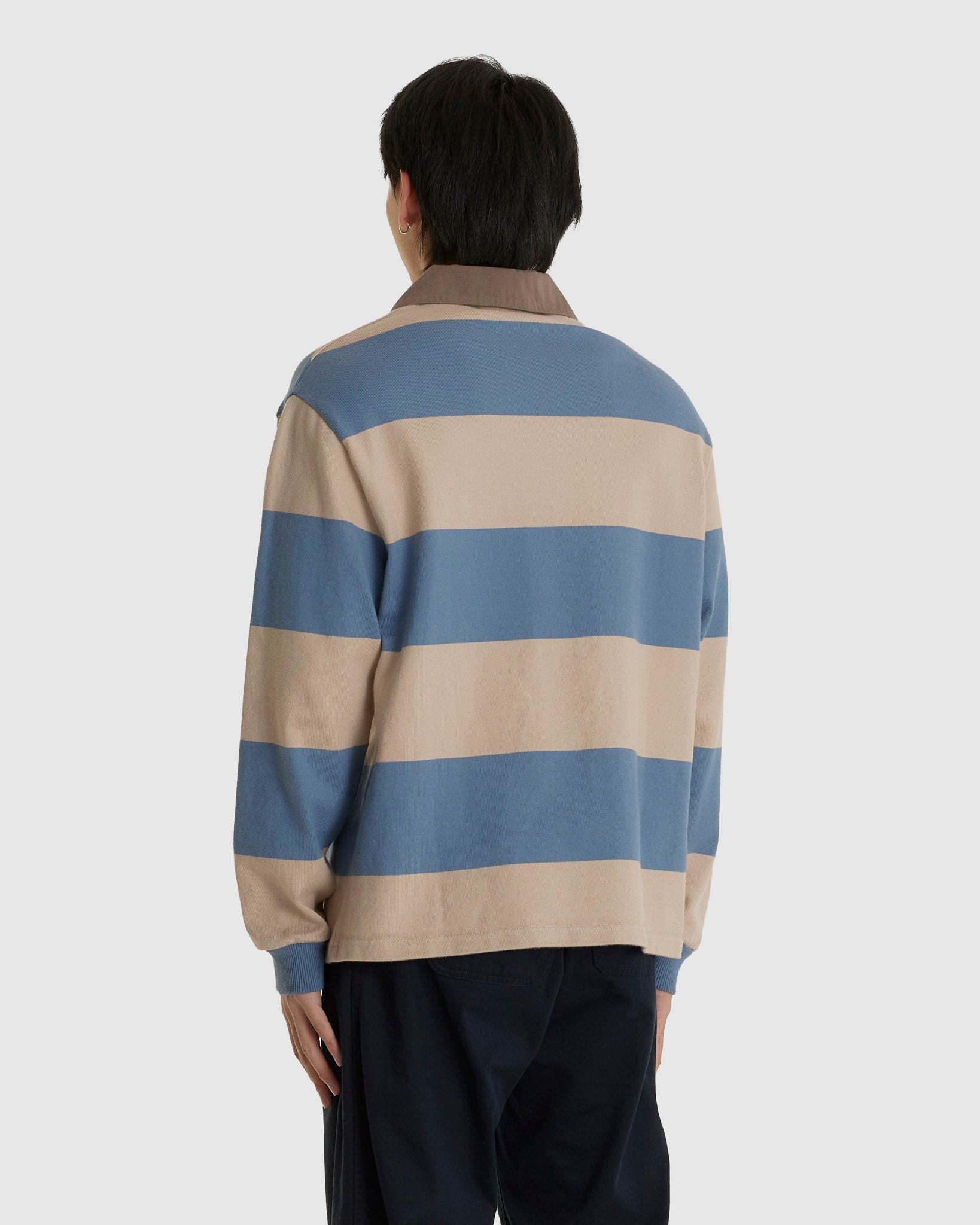 Rugby Polo 1.0 Blue Sand Stripe