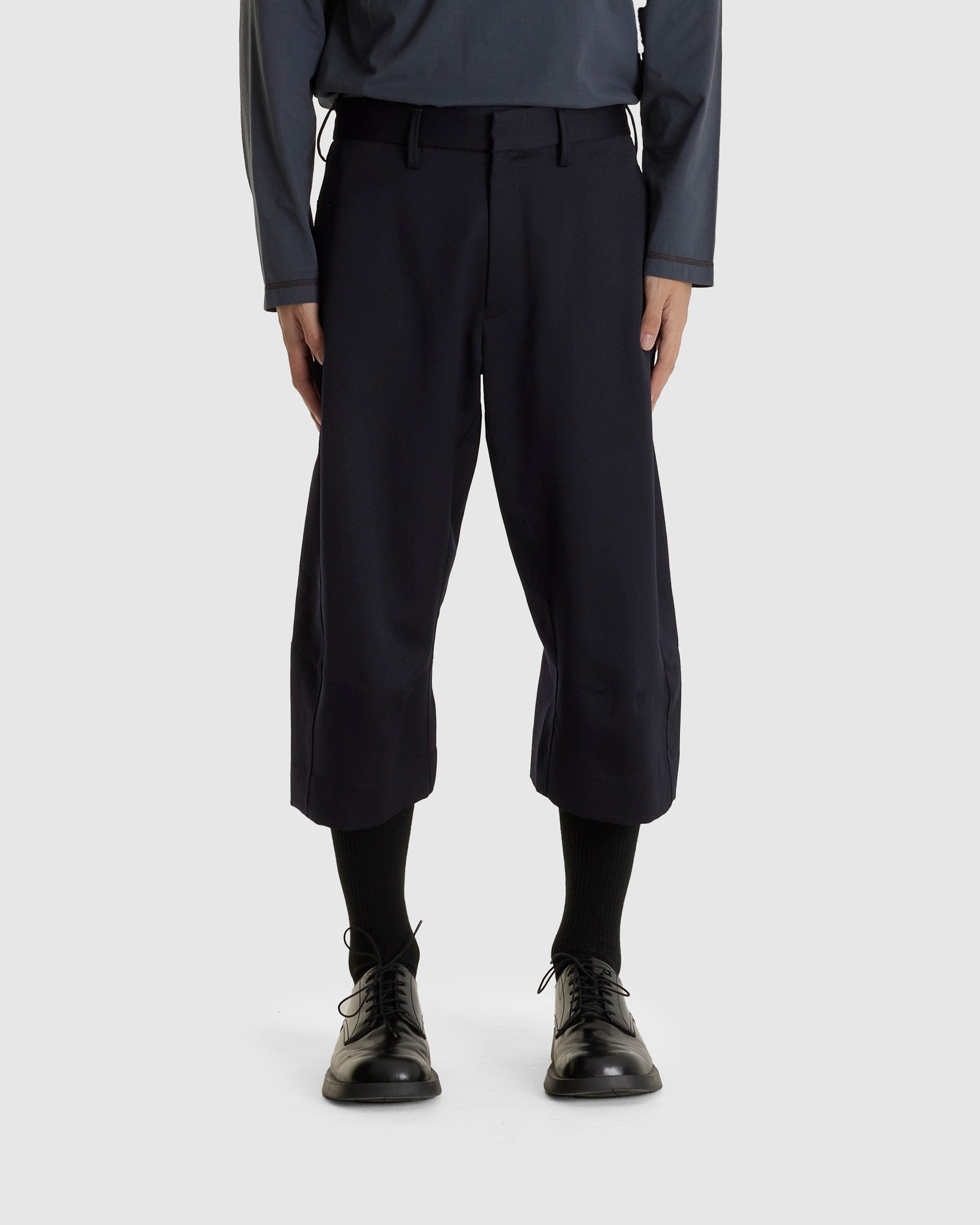 Knee Darted Flare Shorts