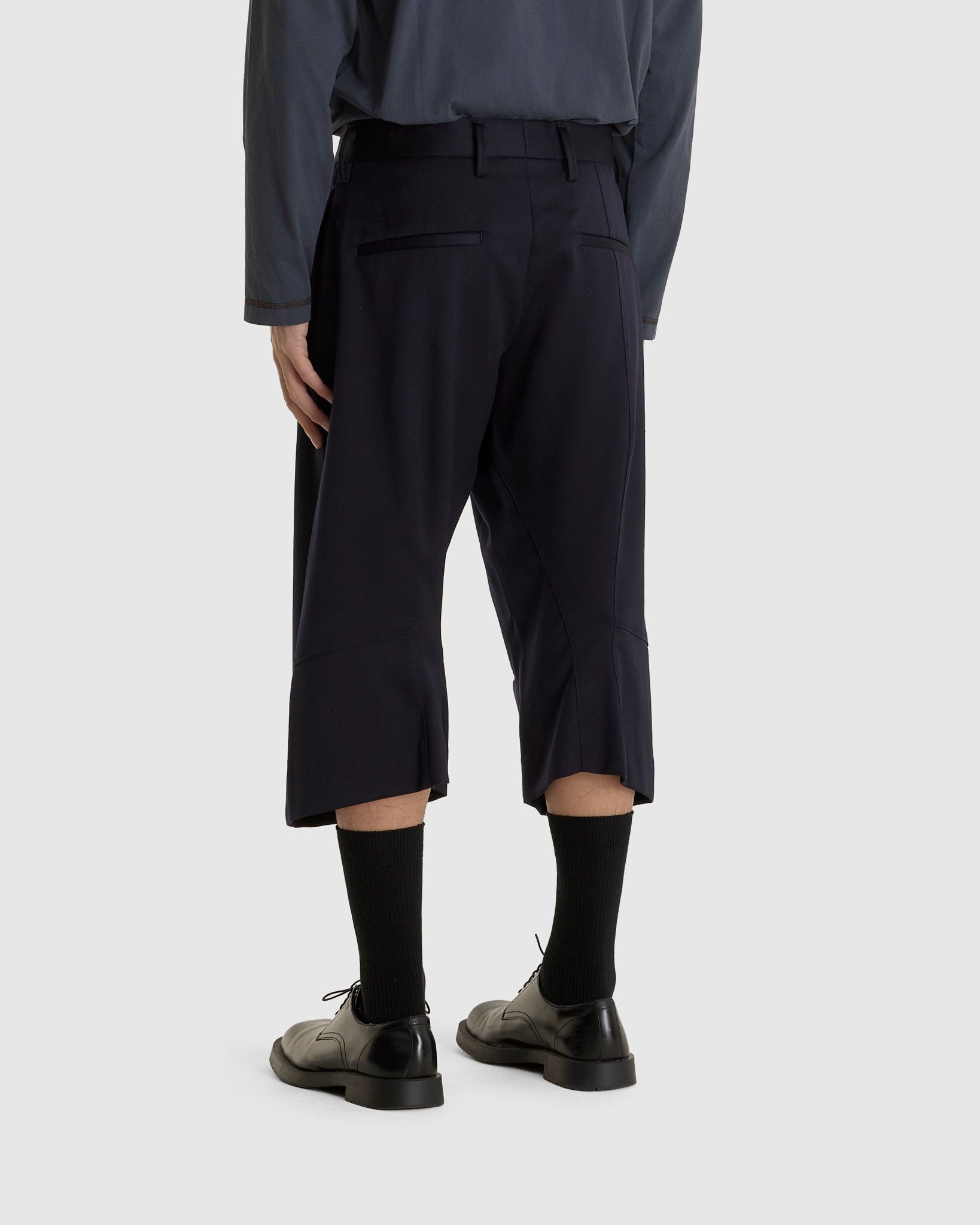 Knee Darted Flare Shorts