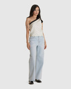Polka Dot Scarf Top