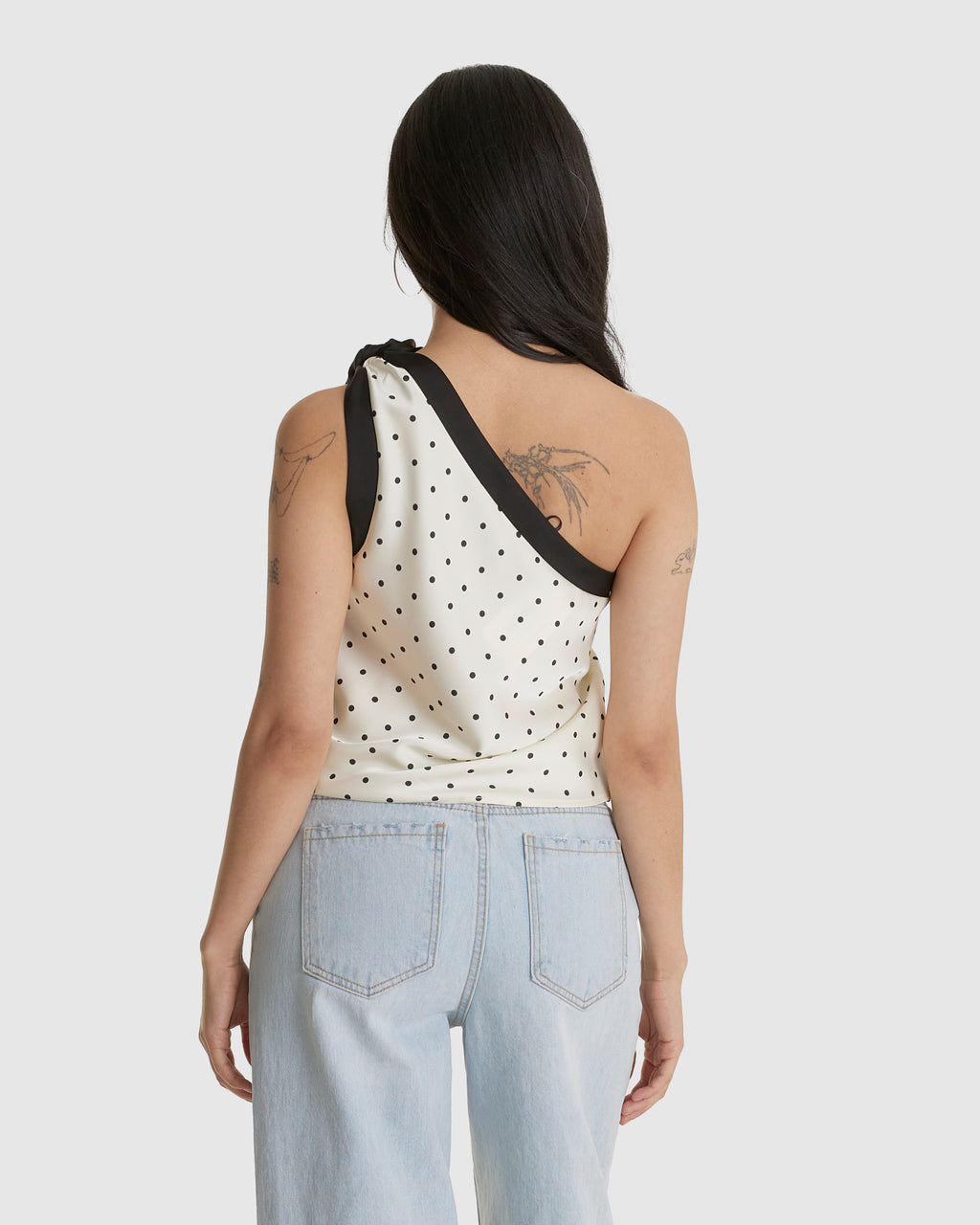Polka Dot Scarf Top