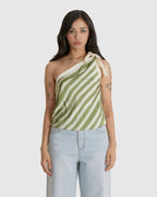 Stripe Scarf Top