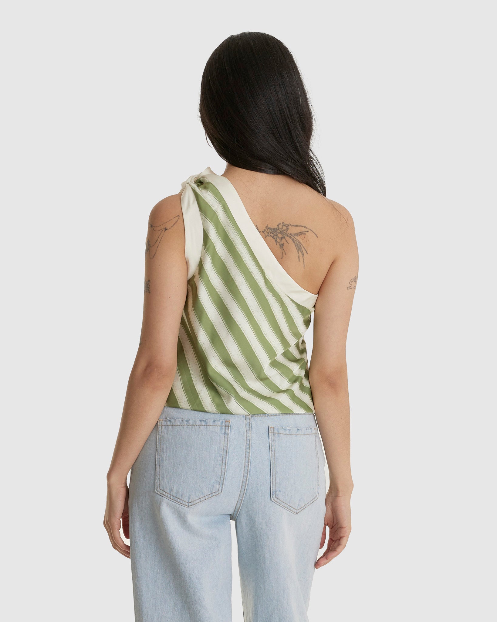 Stripe Scarf Top