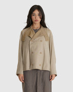 No. 286 Rainsystem Wool Cropped Jacket