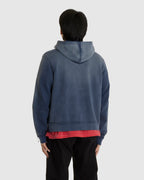 Fitted Zip Hoodie Navy Sunfade