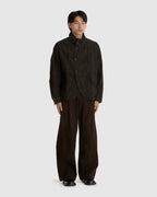 Double-Pleated Vase Pants
