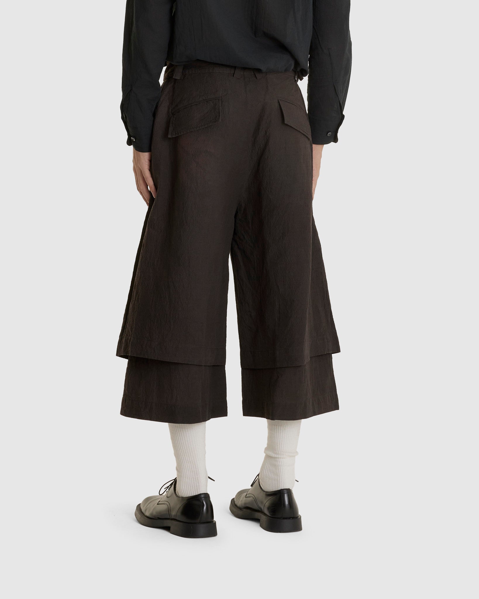 Double Layers Cropped Pants