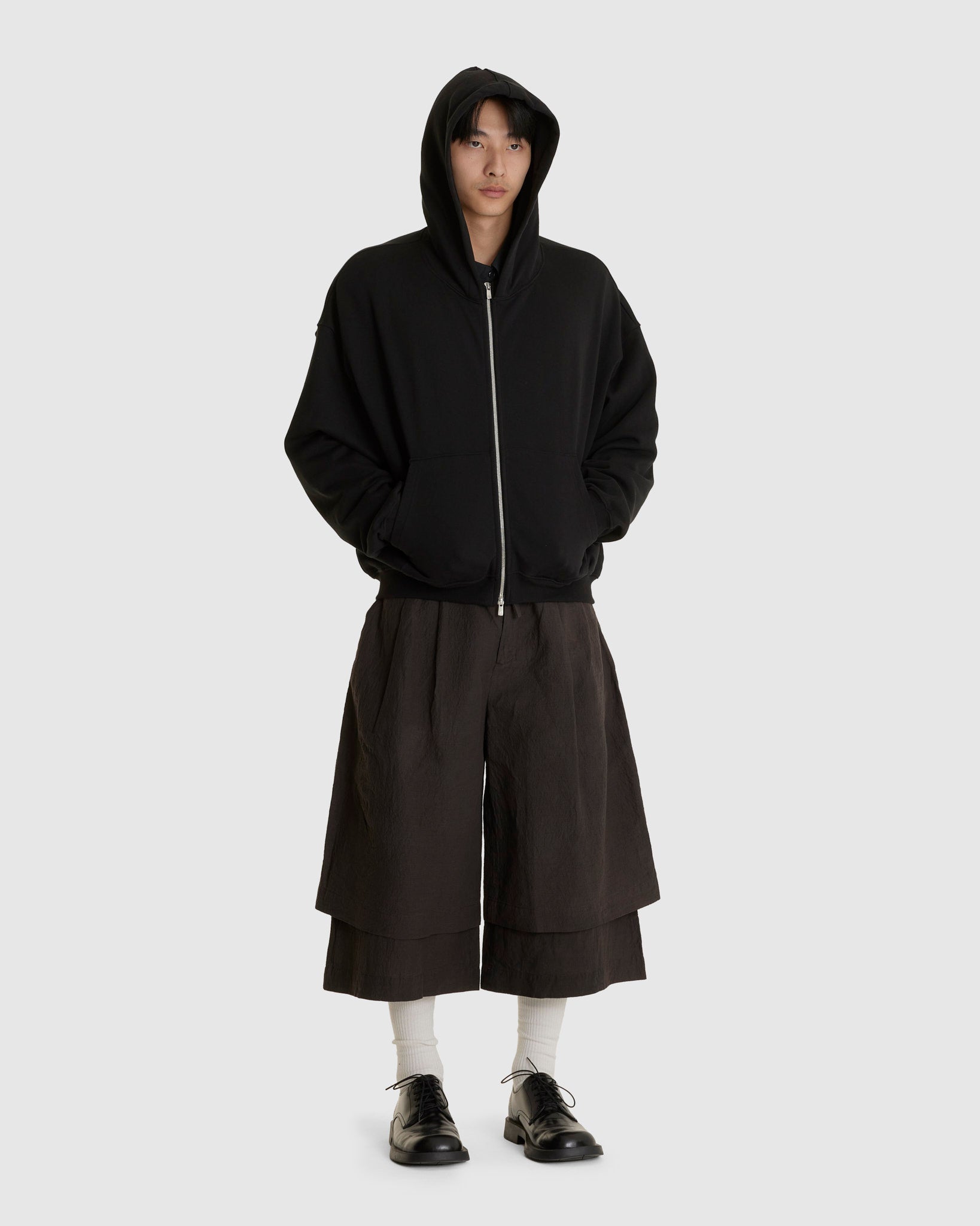 Double Layers Cropped Pants