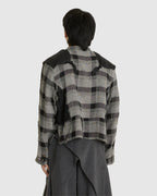 Wrapped Jacket Black Checked