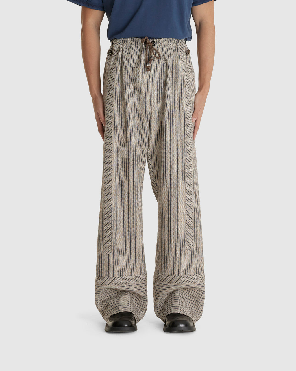 Kyan Trousers Textured Stripe
