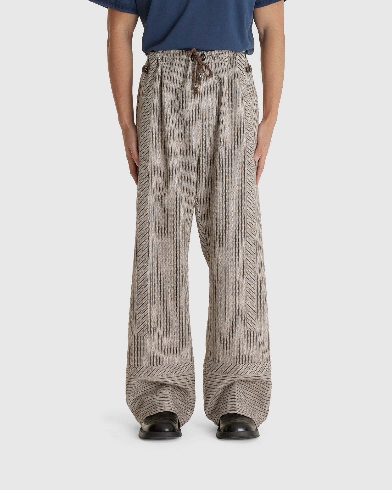 Kyan Trousers Textured Stripe