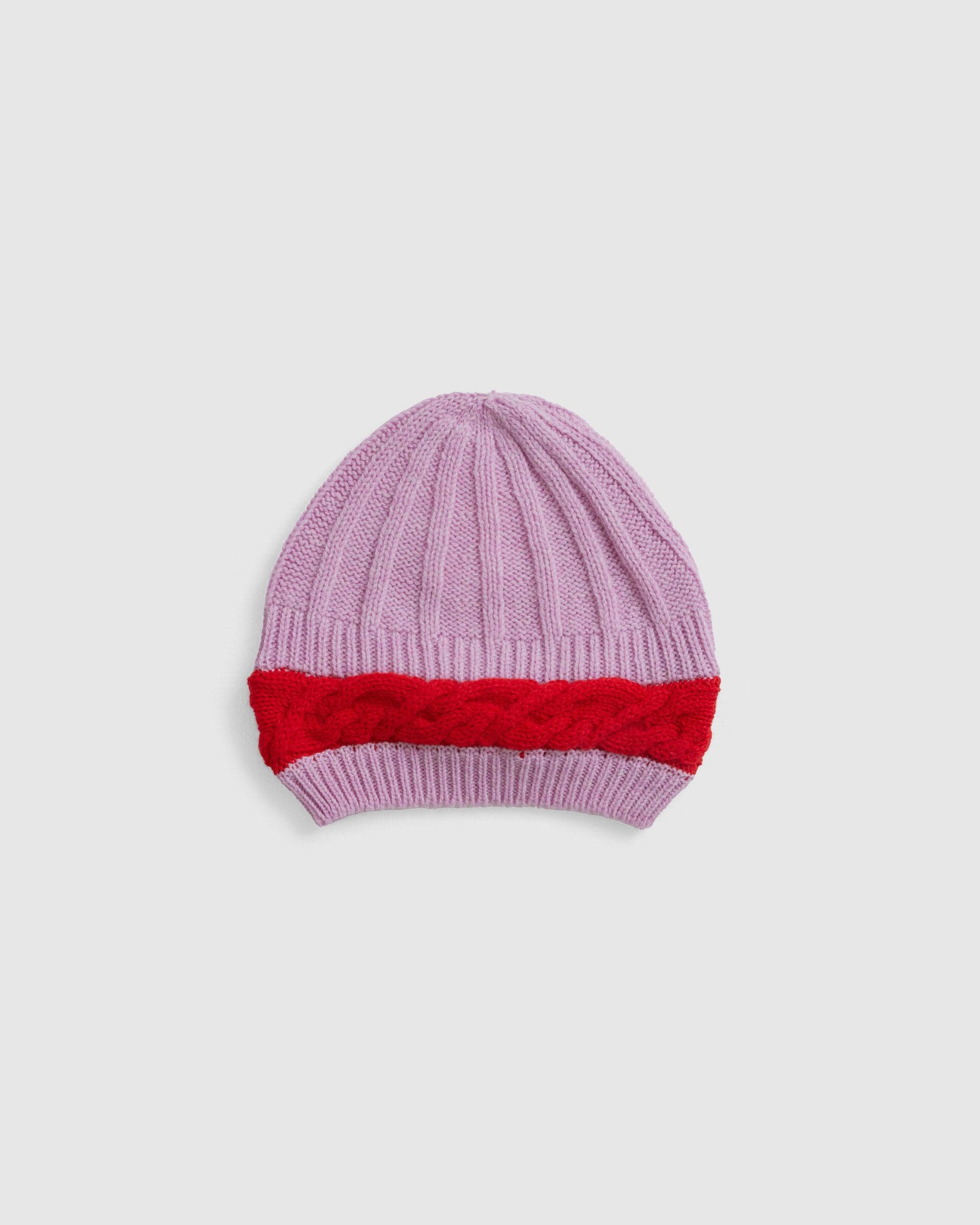 Aaron Knit Beanie Pink/Red