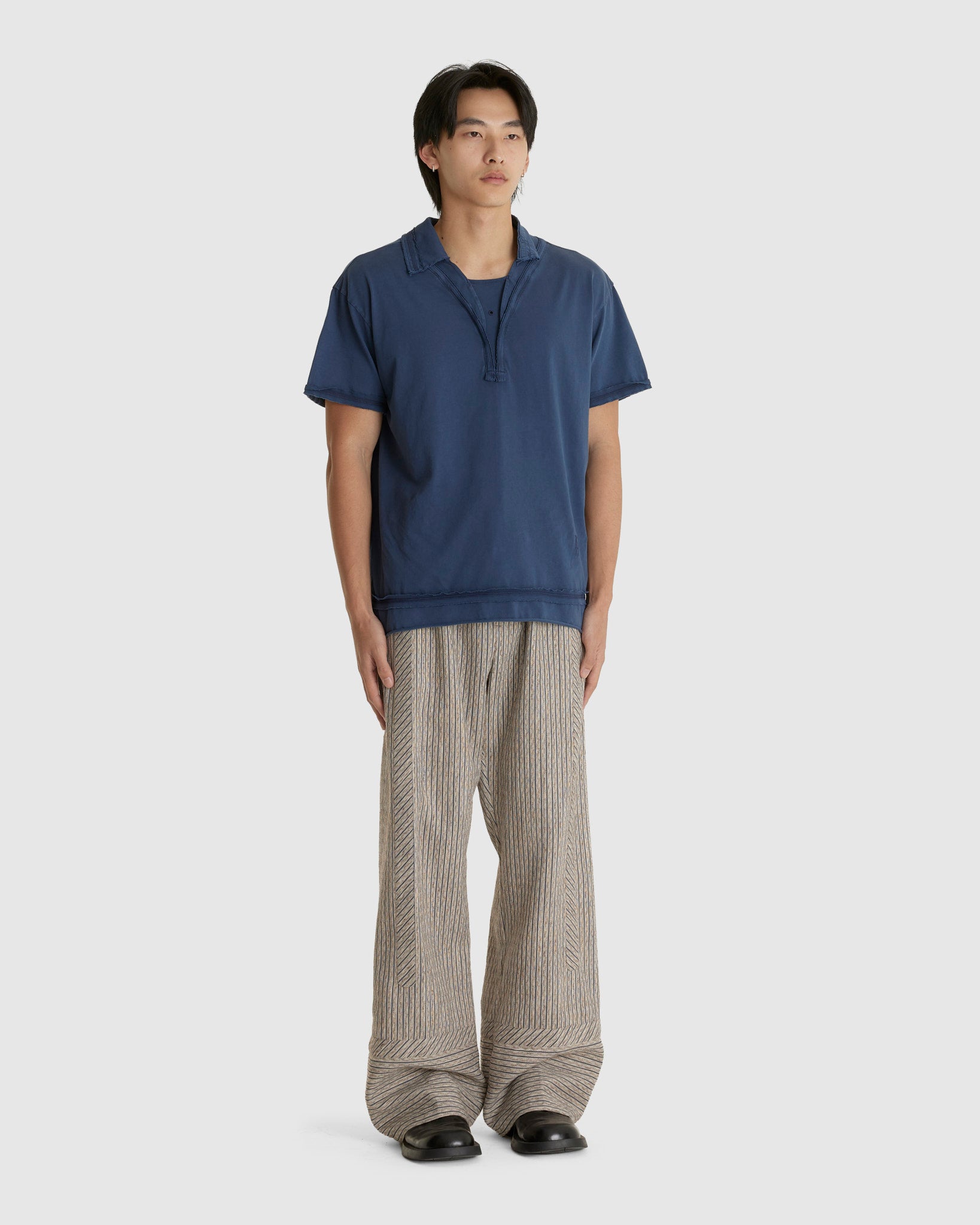 Kyan Trousers Textured Stripe