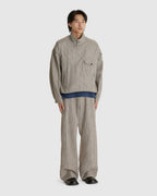 Farkas Pullover Jacket Textured Stripe