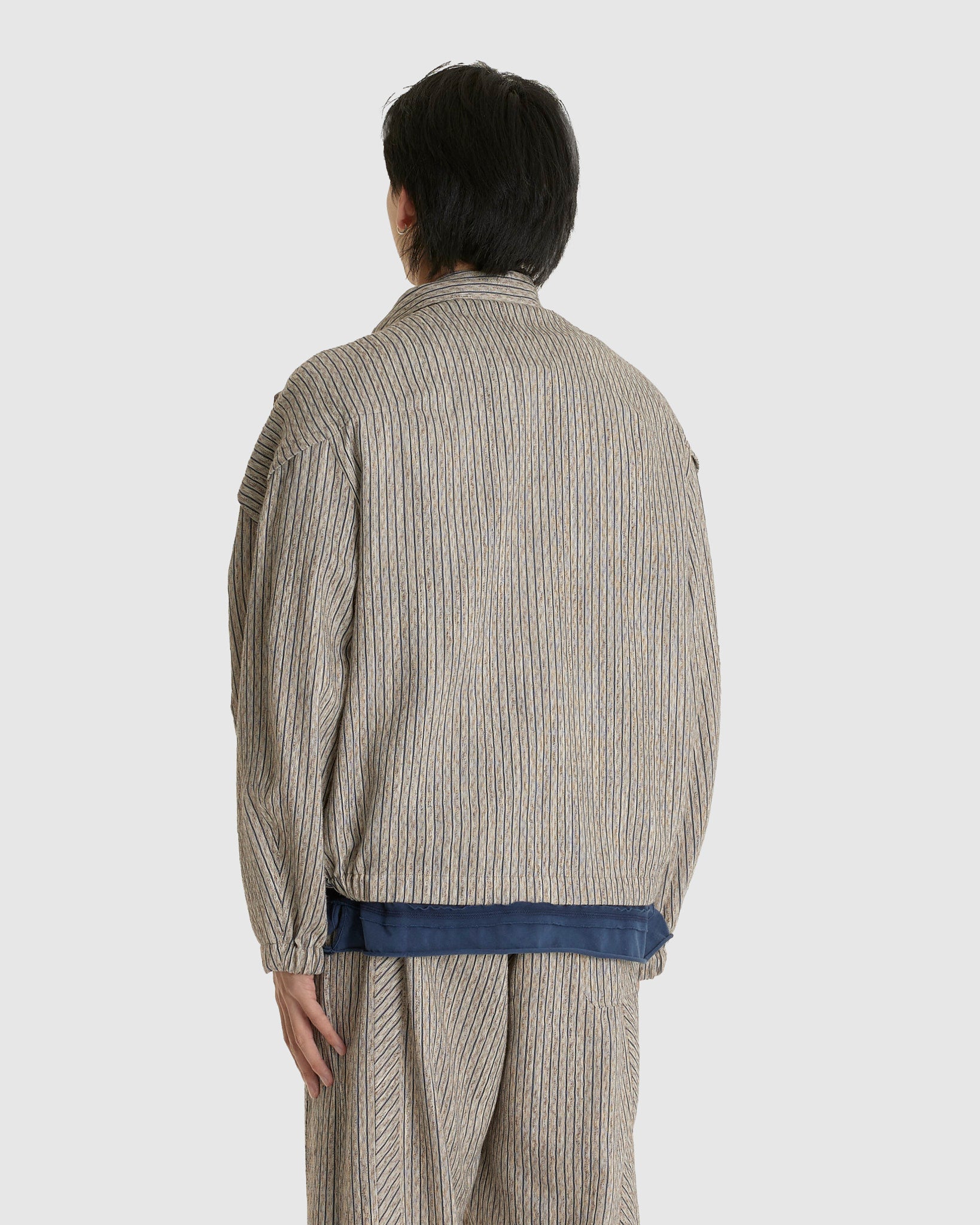 Farkas Pullover Jacket Textured Stripe