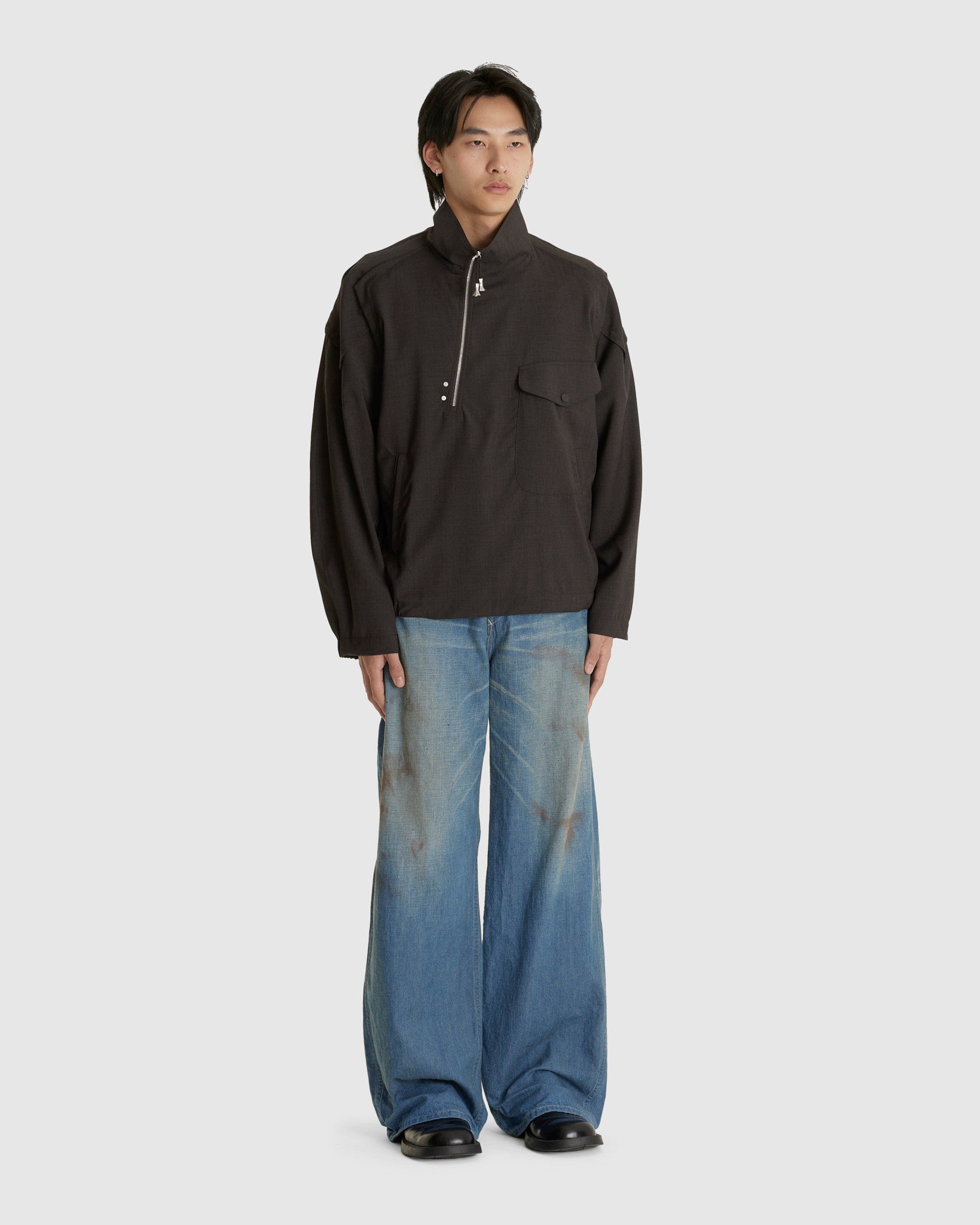Farkas Pullover Jacket Umber Brown