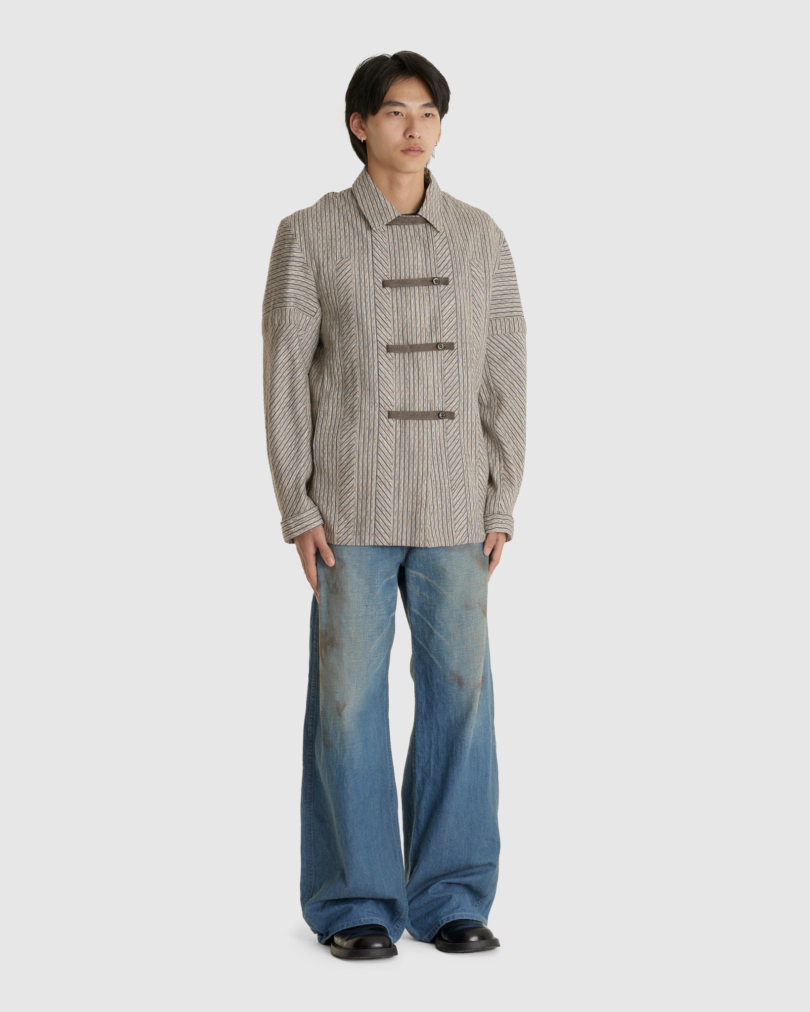 Kyan Shirt Textured Stripe