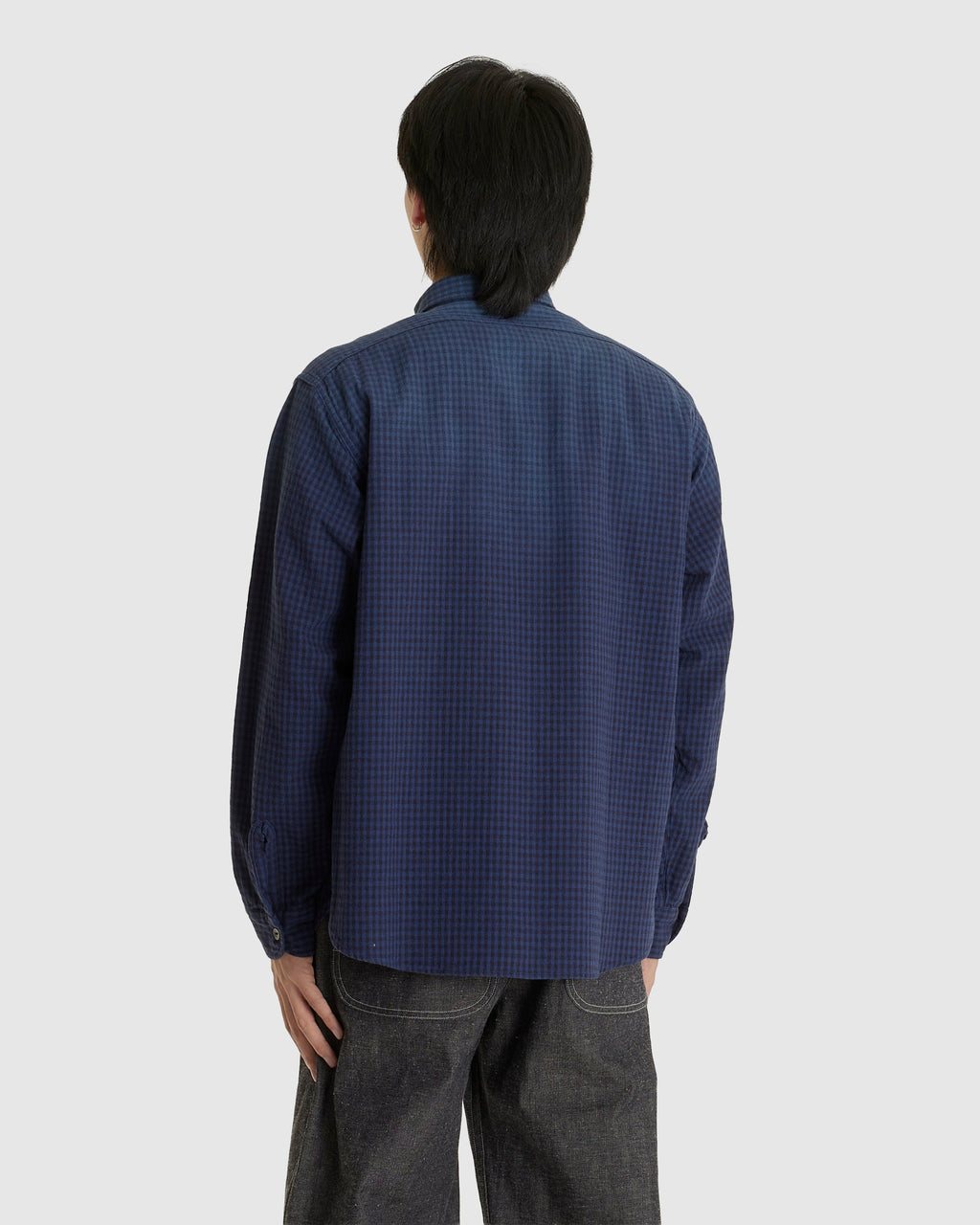 Lot. 117 Work Shirt Faded Navy Check