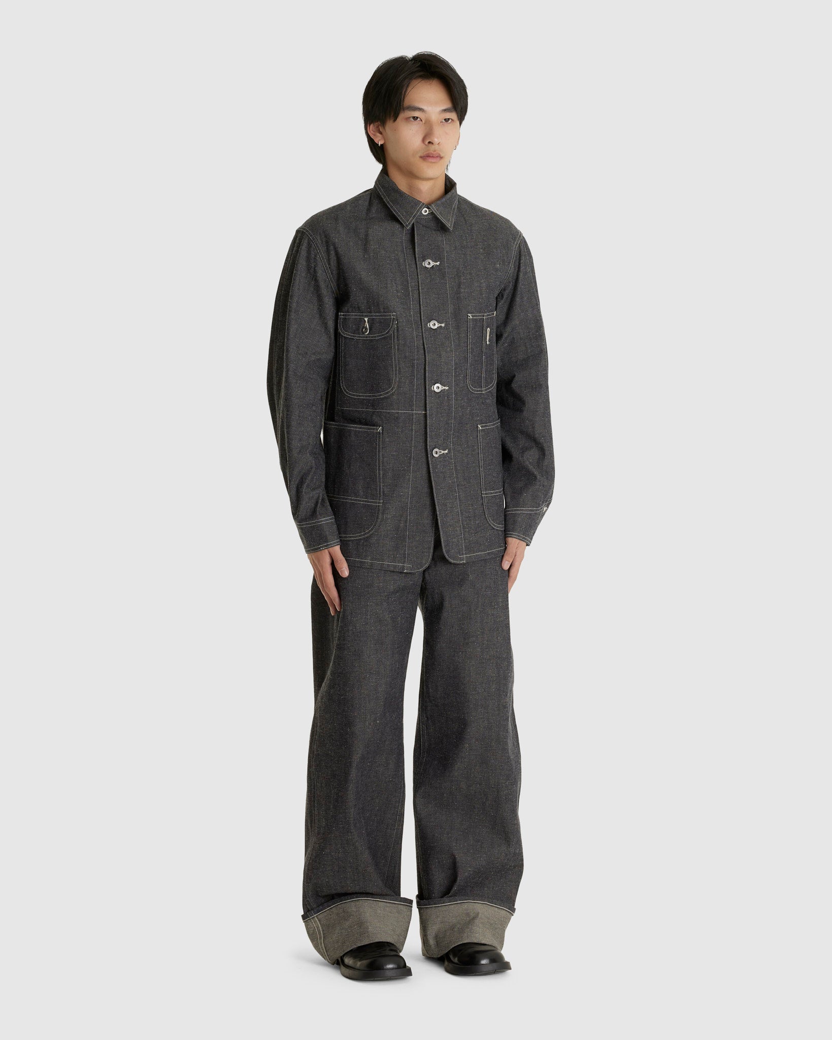 Lot.717 Painter Pants With Buckle Raw Indigo