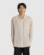 Room Shirt Airy Vanilla Check