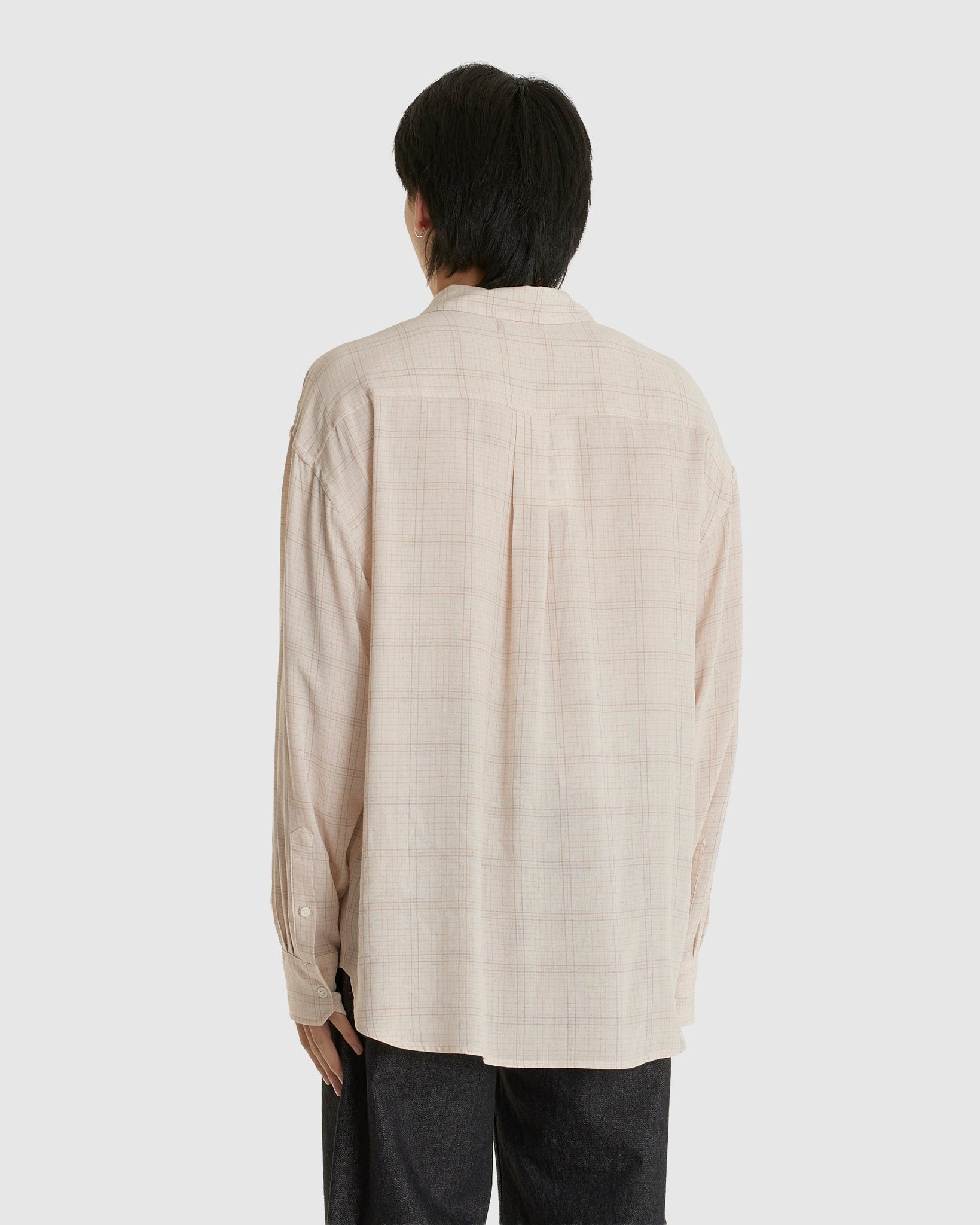 Room Shirt Airy Vanilla Check