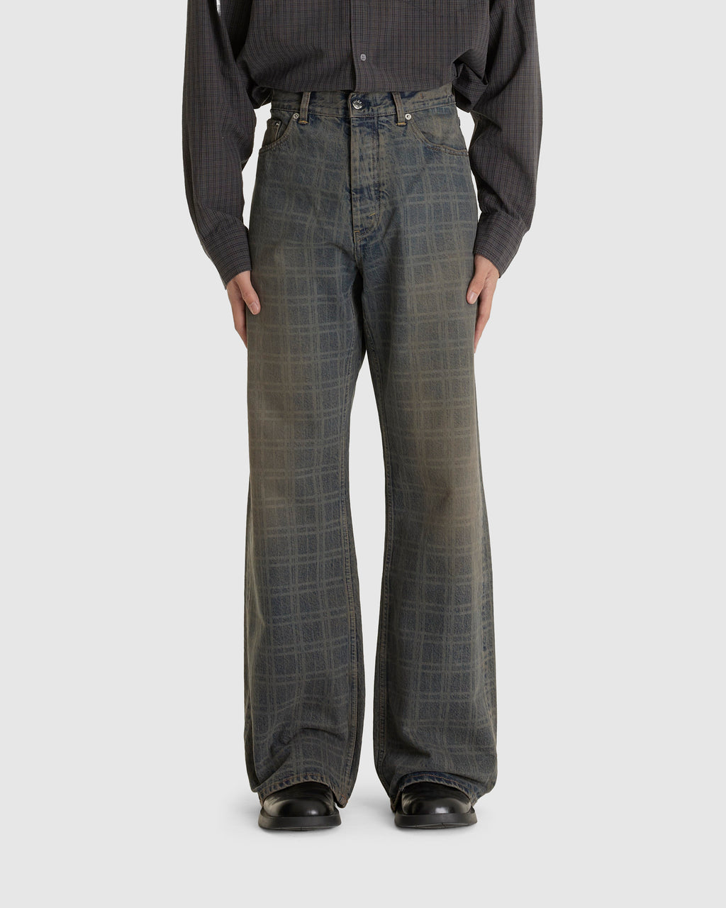Criss Jeans Dusty Blue Check