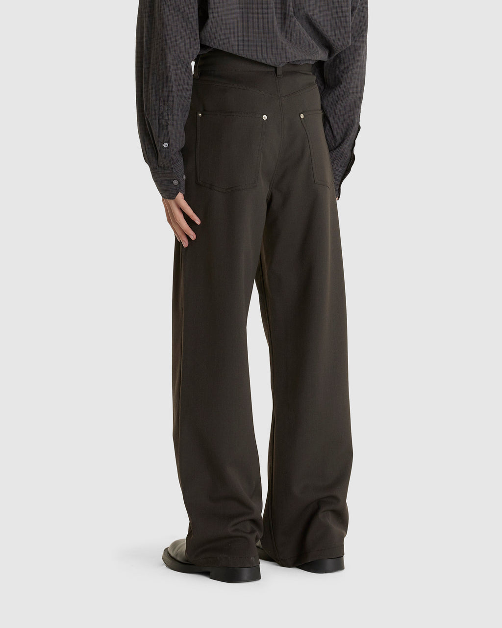 Stellar Trousers Brown Melange Twill