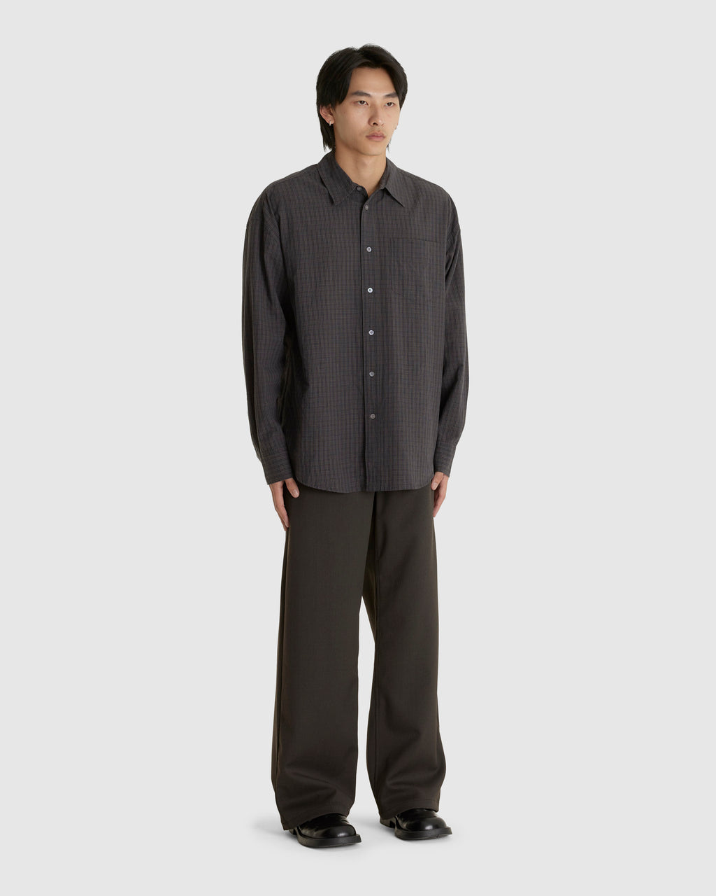 Stellar Trousers Brown Melange Twill