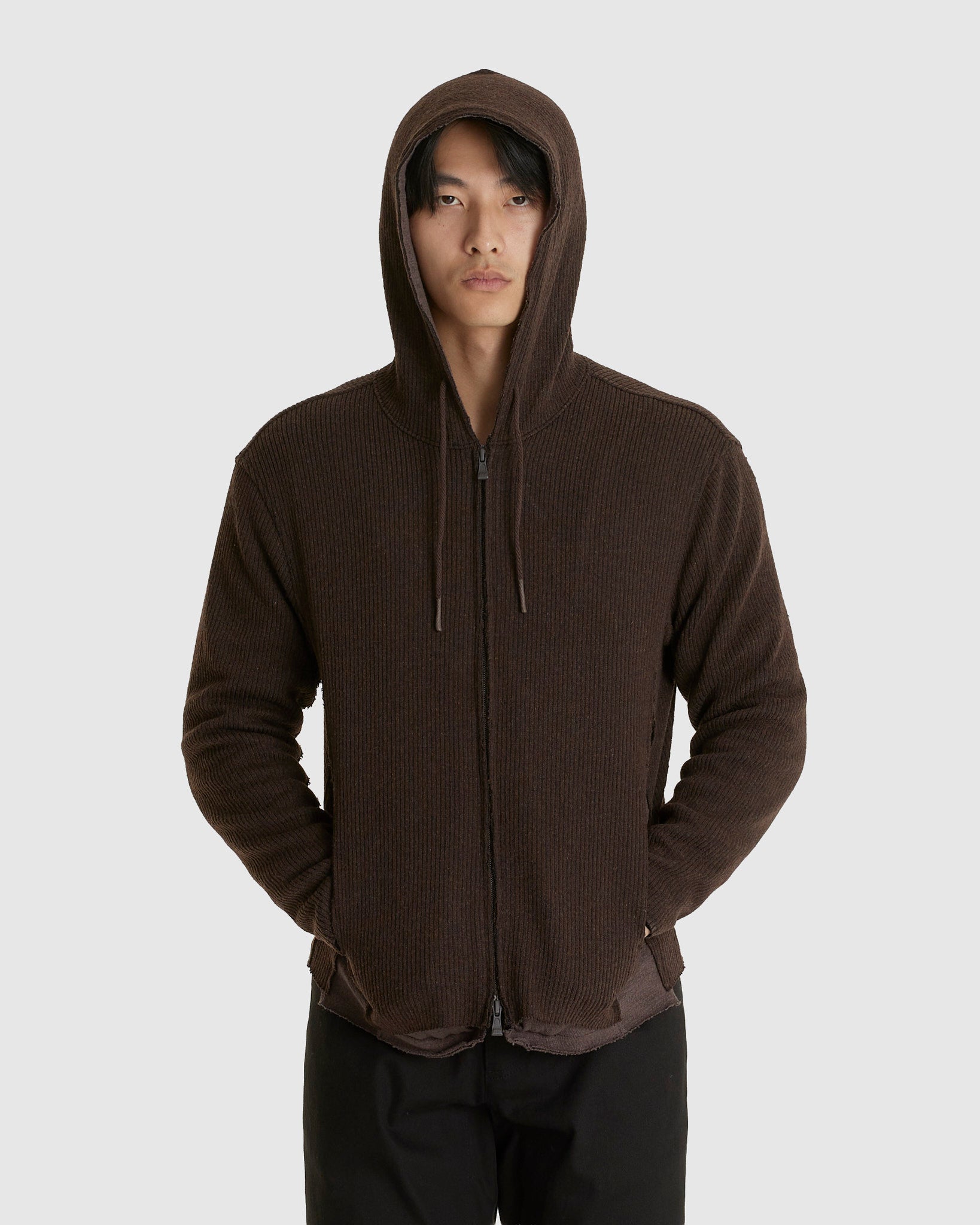 EP.9 01 Hoodie Zip Up Brown