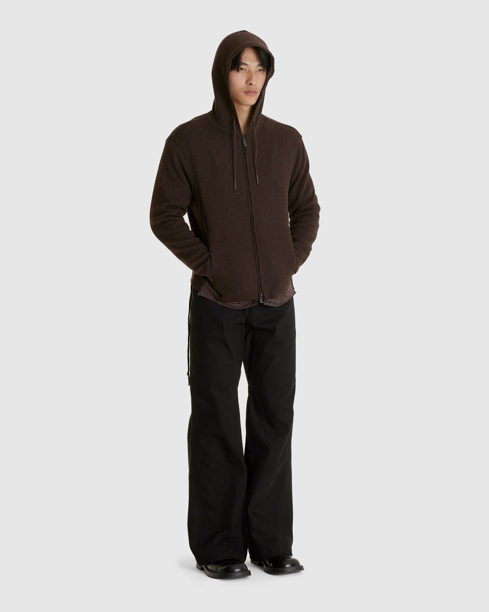 EP.9 01 Hoodie Zip Up Brown