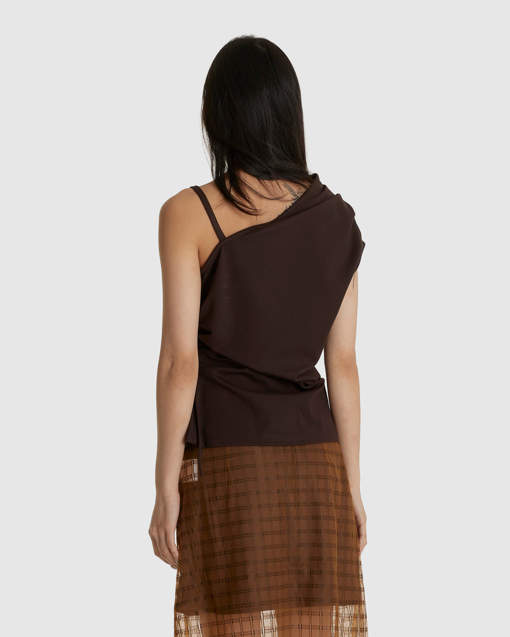 Luna Buckle Top Dark Brown