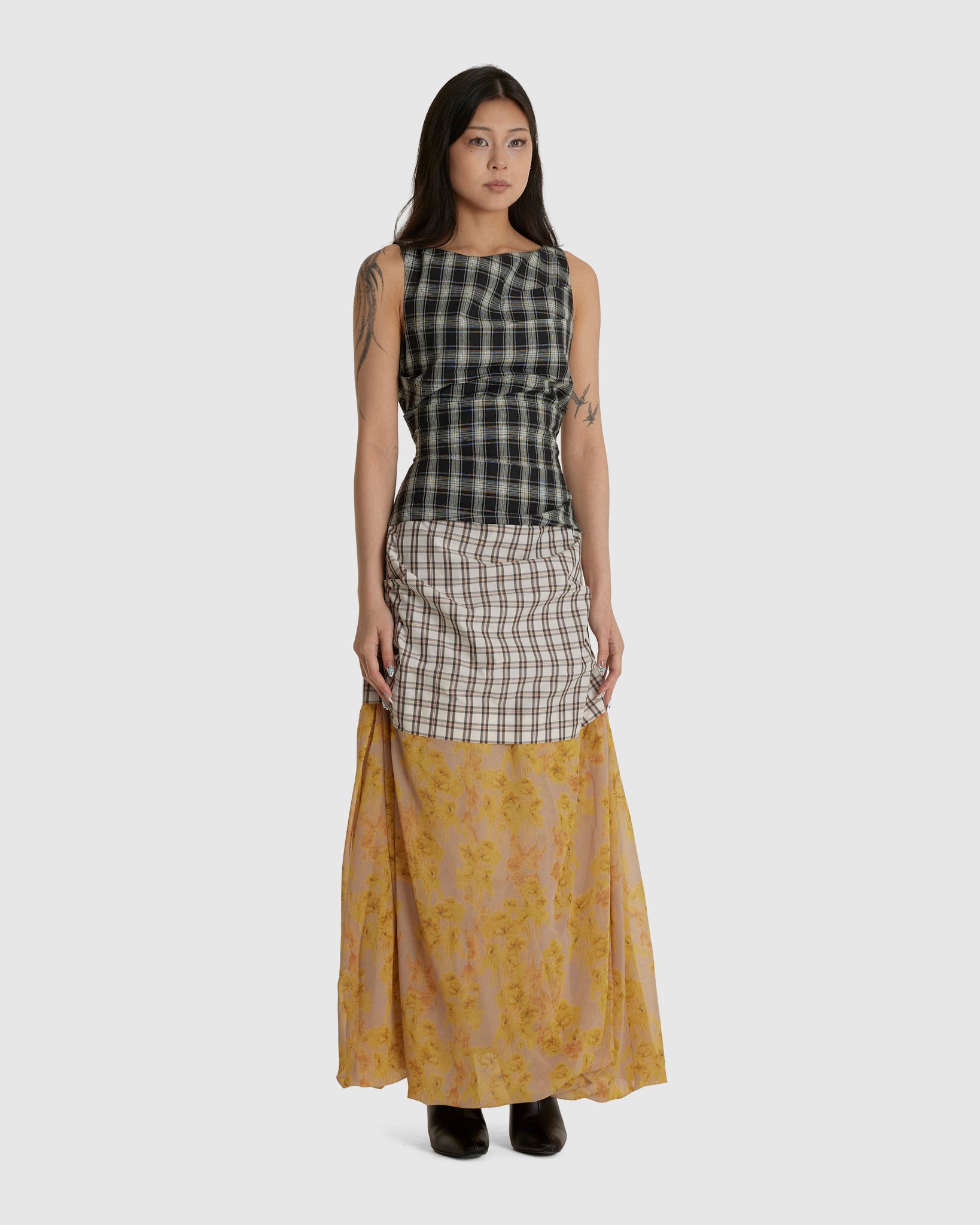 Emily Maxi Dress Multi Plaid