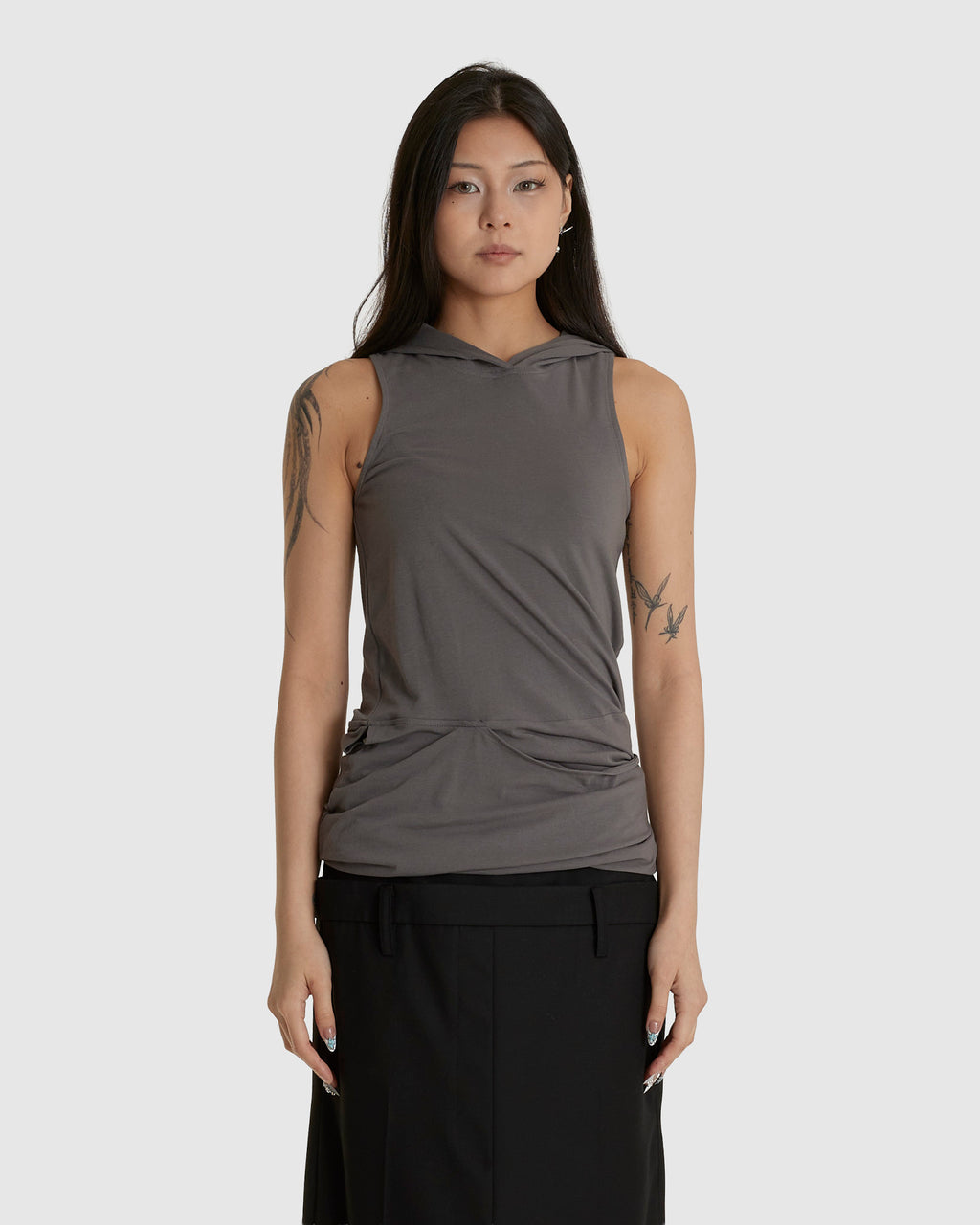 Hooded Sleeveless Top