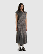 Checkered Skirt Pants