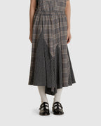 Checkered Skirt Pants