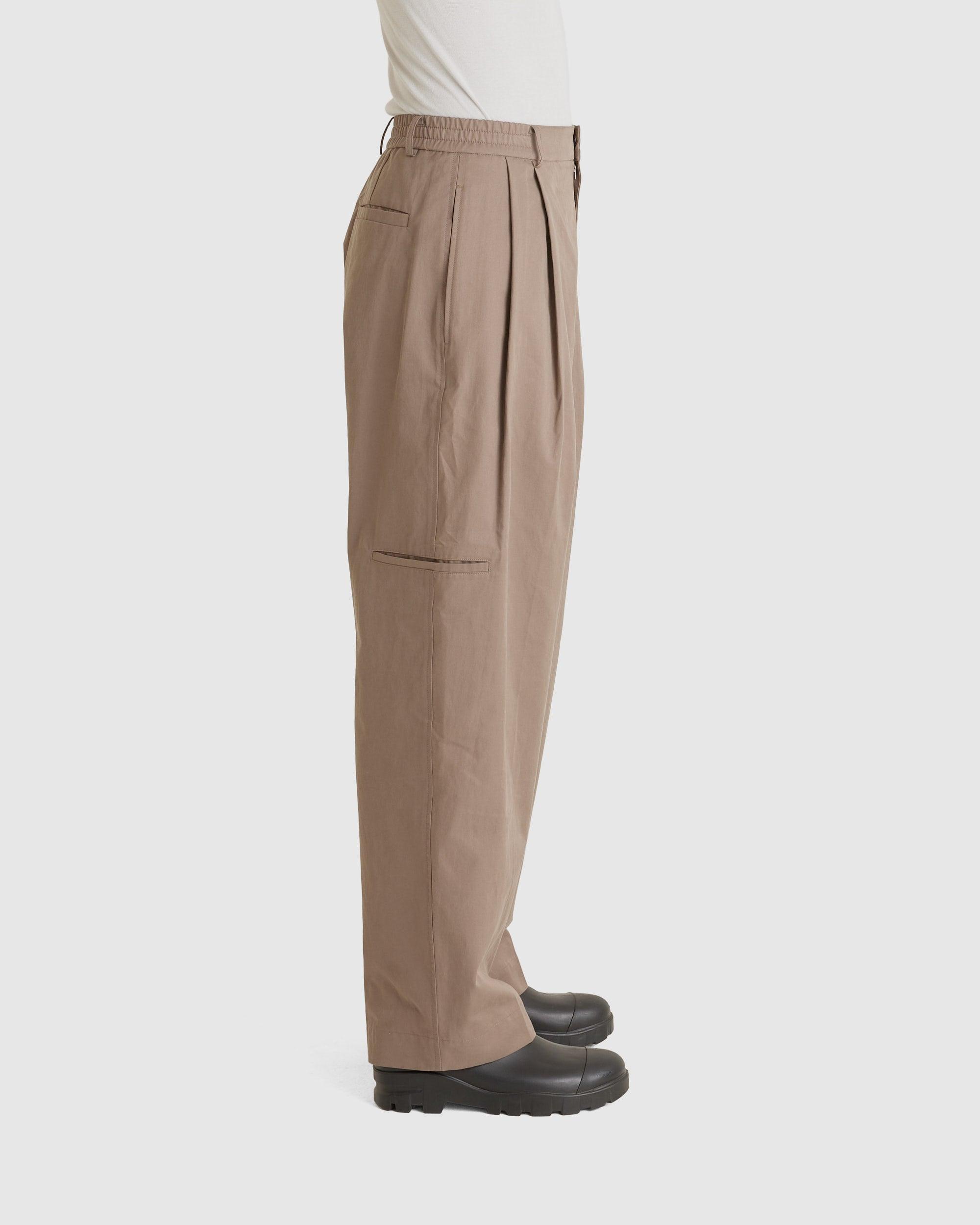 Side Pocket Pants Brown