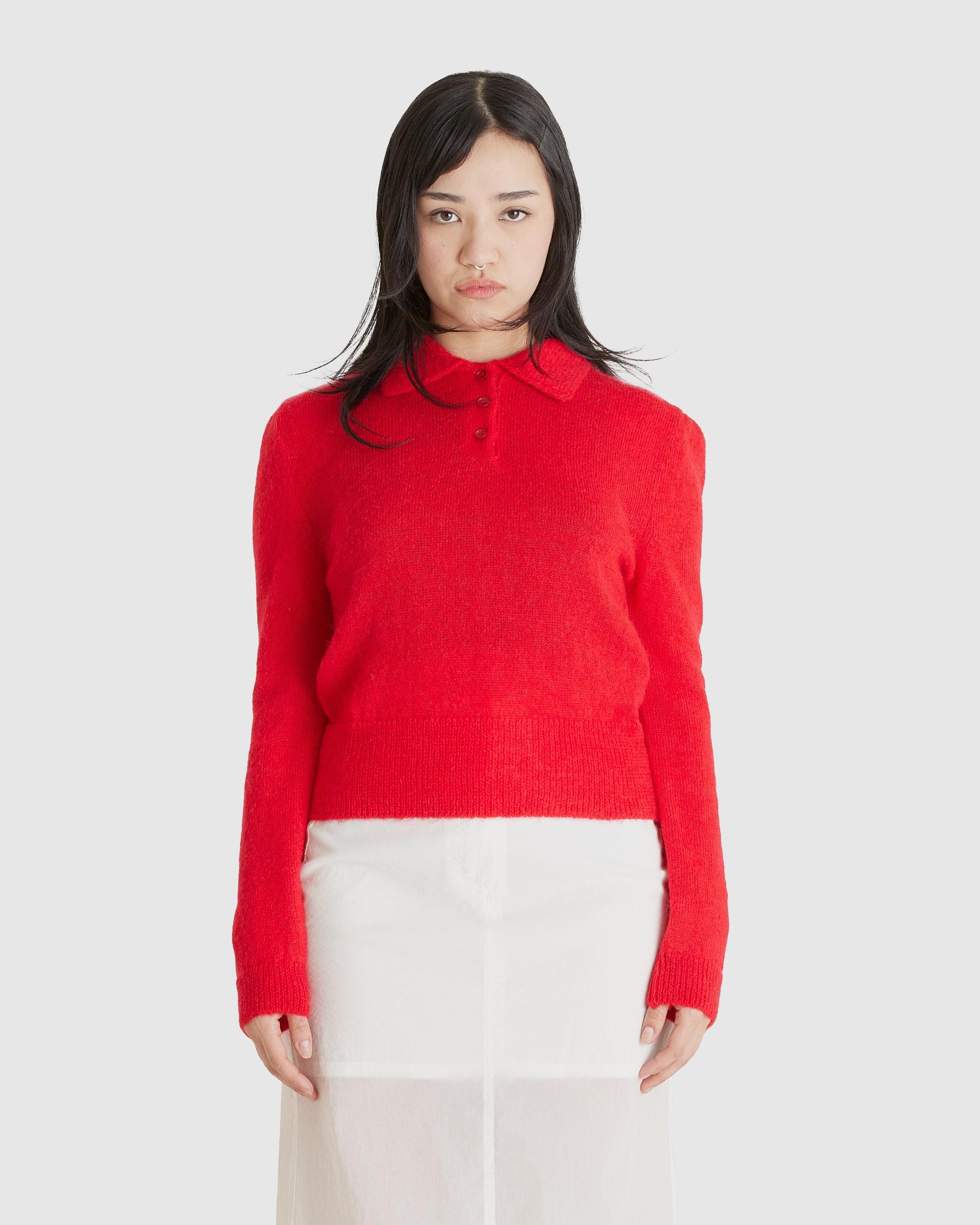 Mohair Collar Knit