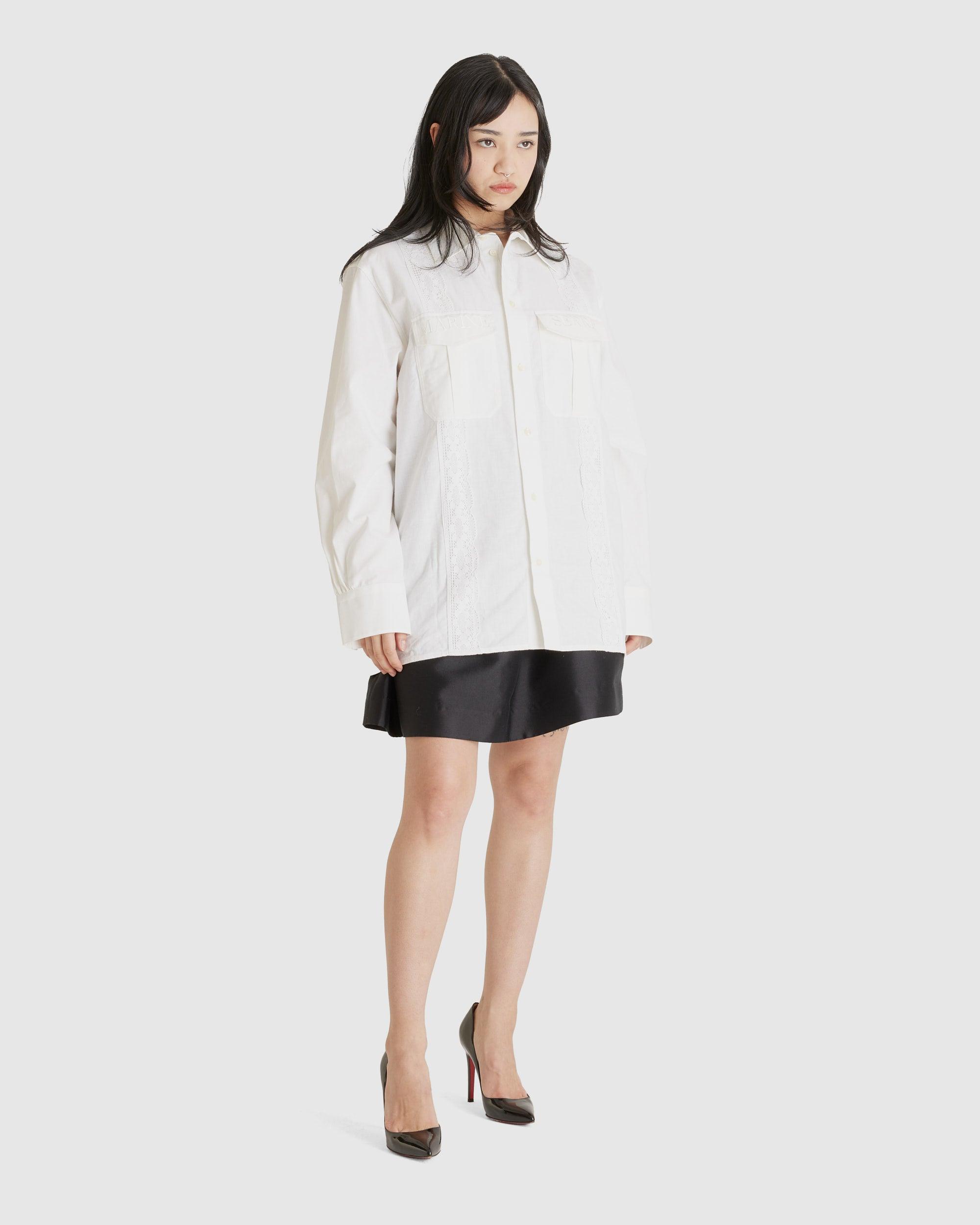 Upcycled Household Linen Twin Pocket Shirt