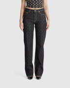 Moon Laser Denim Loose Jeans