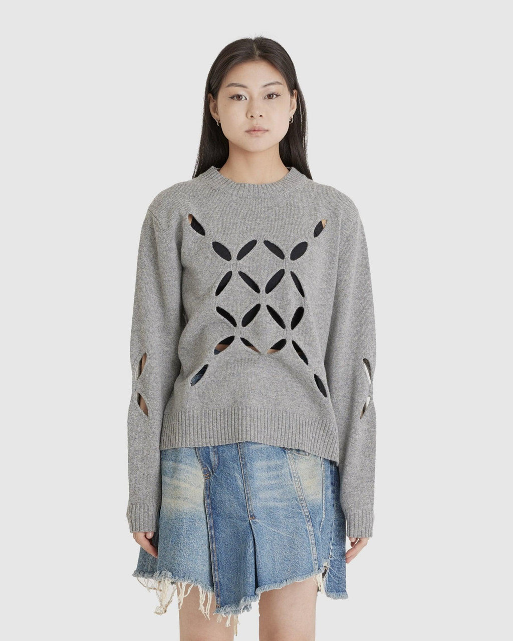 Slashed Jumper Grey (W)
