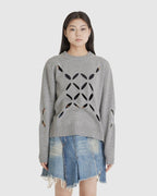 Slashed Jumper Grey (W)