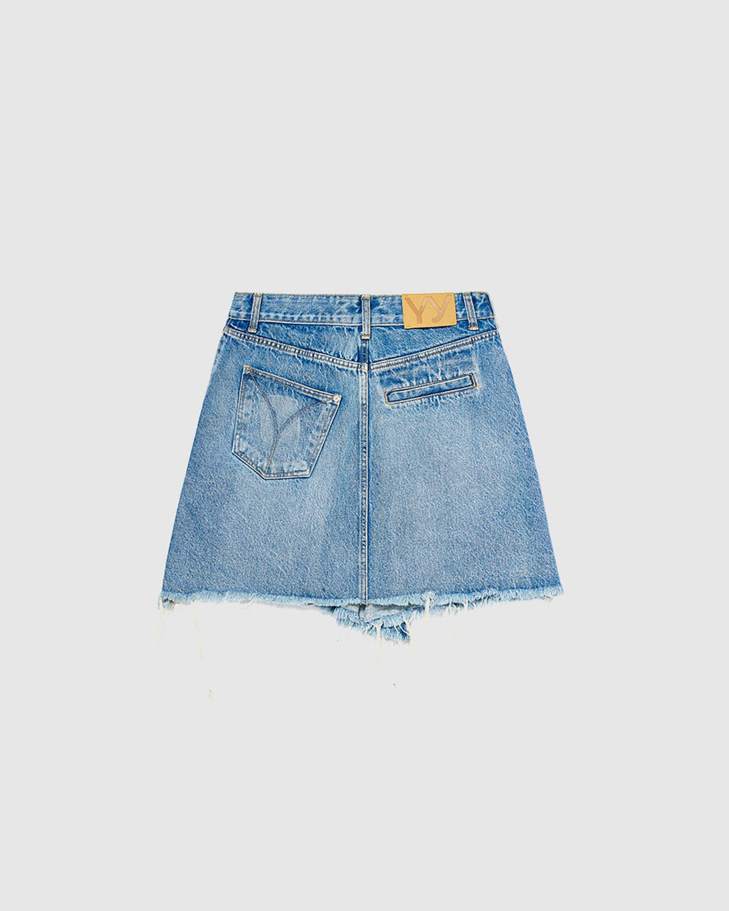 Wrap Denim Skirt