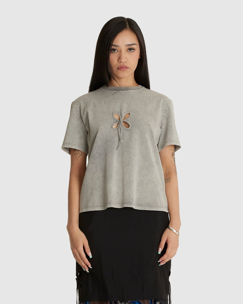 Ash Grey Petal T-Shirt
