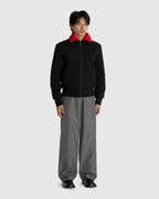 Reversible High-neck Zip Jersey Jacket