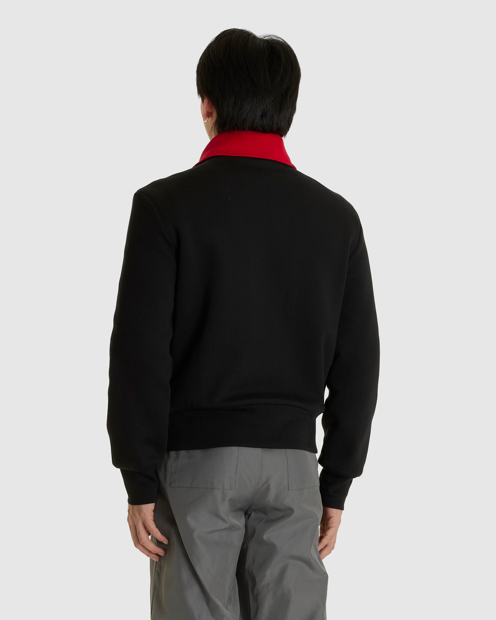 Reversible High-neck Zip Jersey Jacket