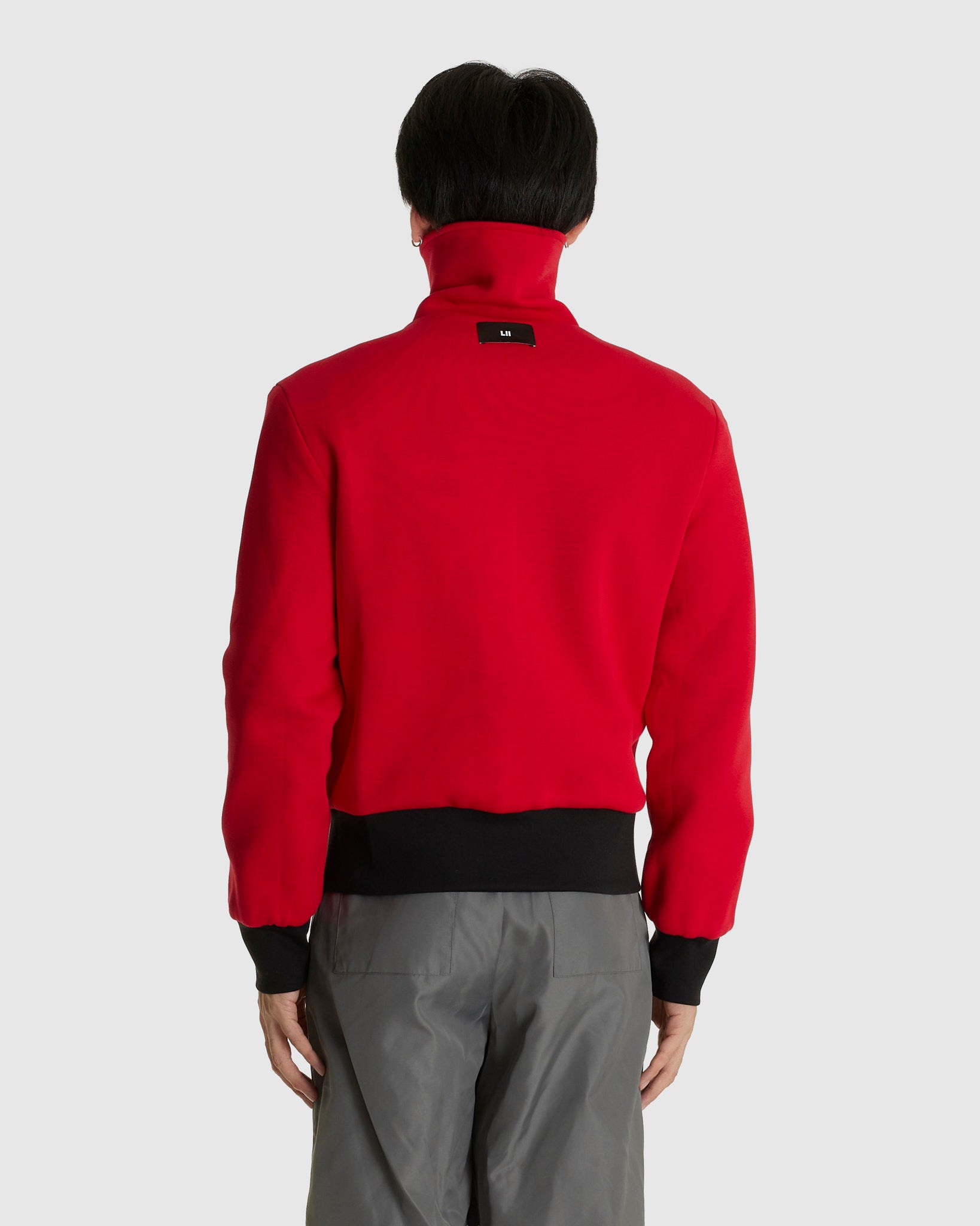 Reversible High-neck Zip Jersey Jacket