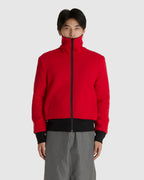 Reversible High-neck Zip Jersey Jacket