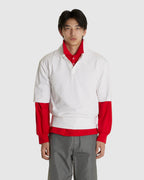 Double-layered Polo White/Red