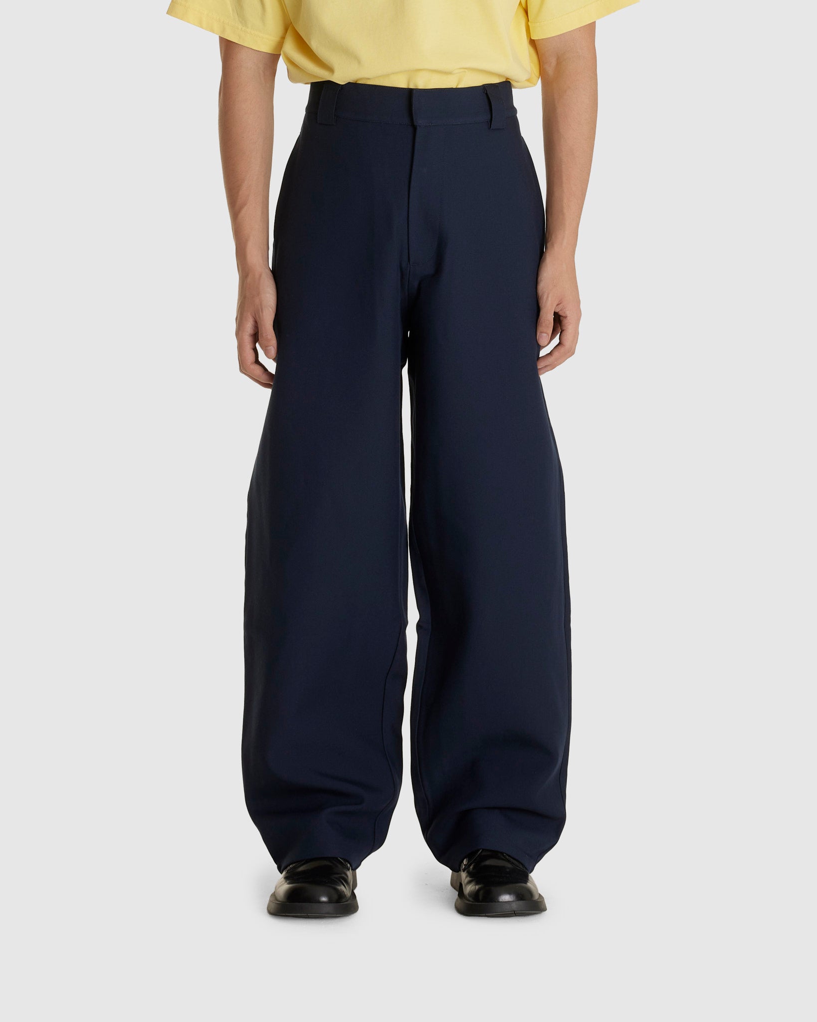 Double Faced Wide Trousers